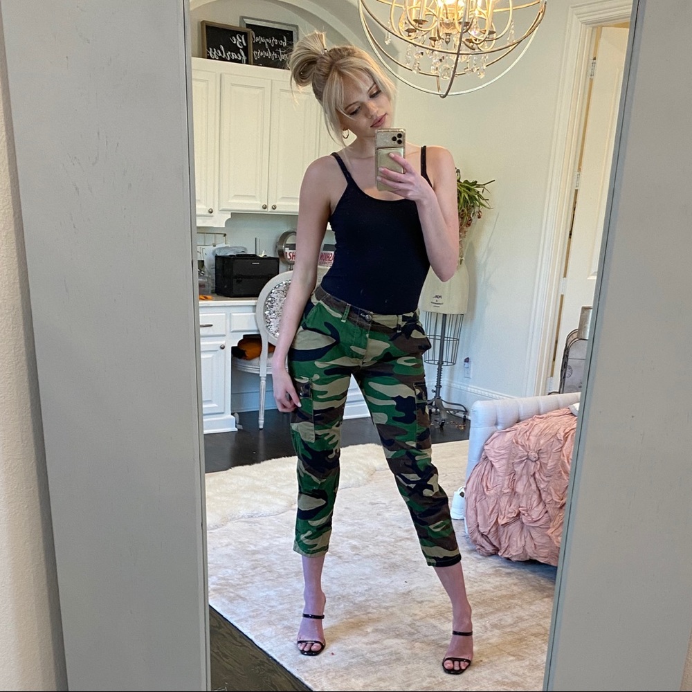 Zara cargo camo pants